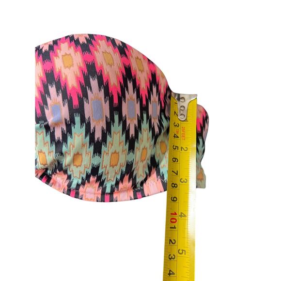 Victoria's Secret Women's Strapless Aztec Tribal Patterned Bikini Top 34C EUC - Picture 4 of 5